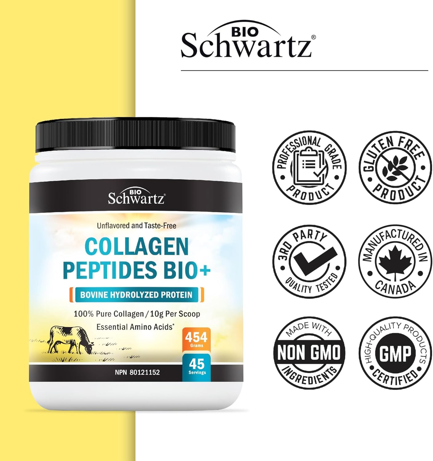 Collagen Peptides – Hydrolyzed Collagen Powder – Unflavored – 16 oz-3