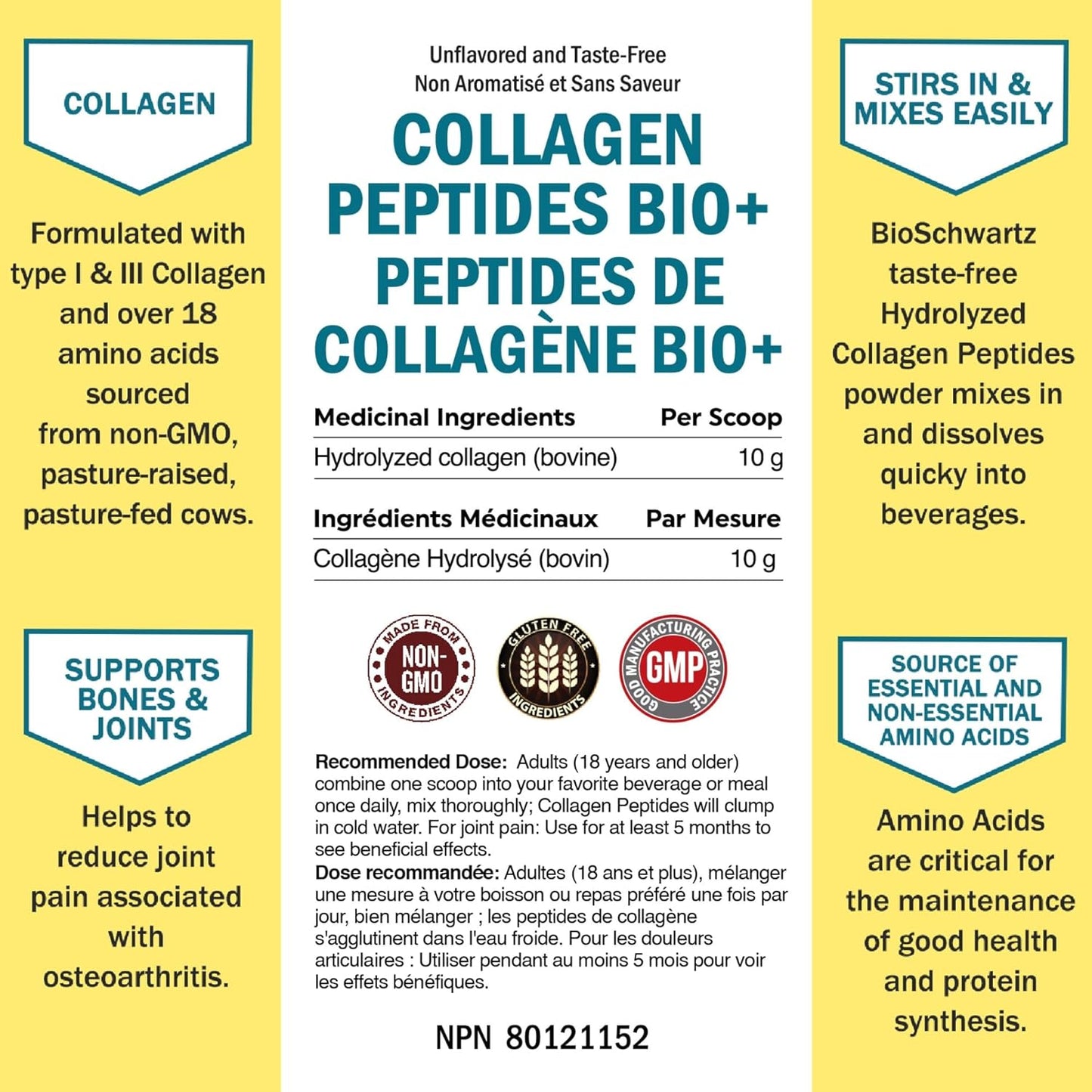 Collagen Peptides – Hydrolyzed Collagen Powder – Unflavored – 16 oz-4