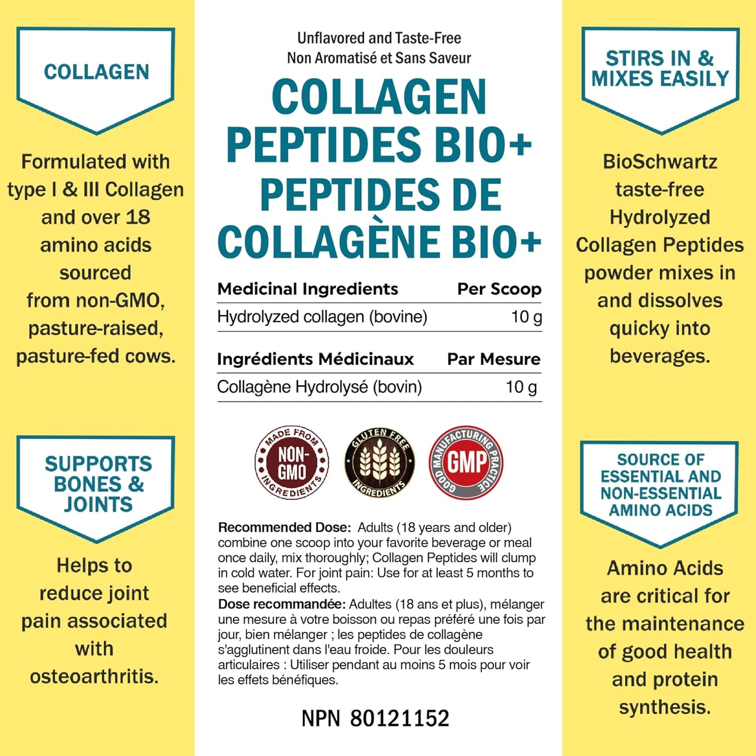 Collagen Peptides – Hydrolyzed Collagen Powder – Unflavored – 16 oz-4